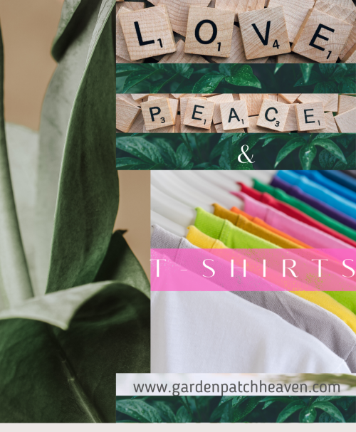 Blog Page Image of First Blog Entitled Love Peace and T Shirts